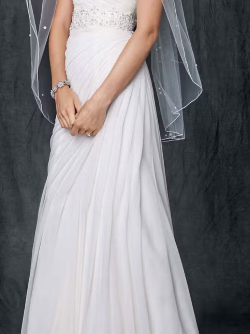 BEACH Wedding Dress Style V3540 10020532 Ivory Strapless Dress